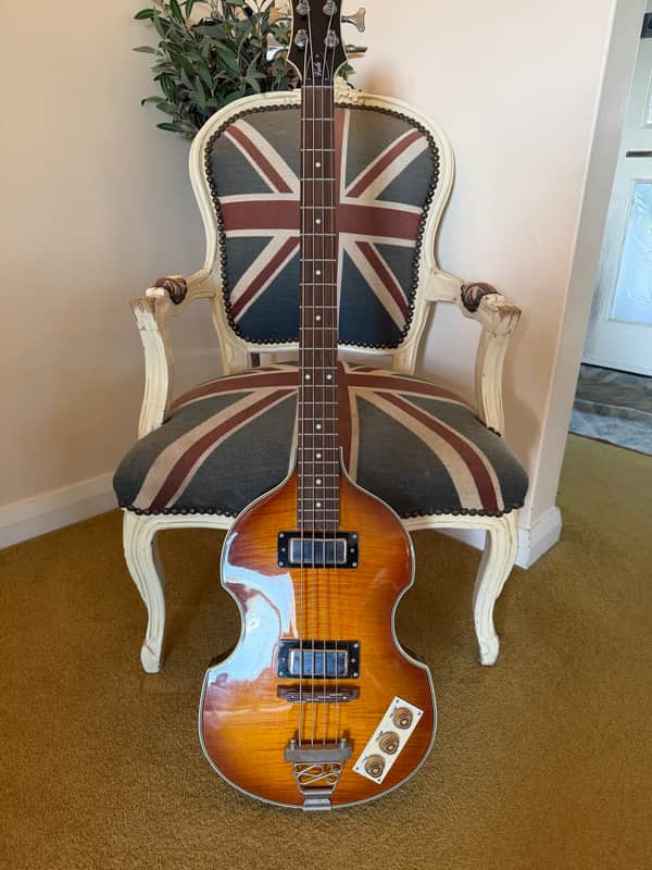 Epiphone Viola Bass with Rosewood Fretboard 1995 - 2020 - Vintage Sunburst image 1