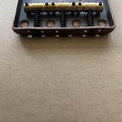 Bronze Guitar Telecaster Tele Style Bridge with Brass Saddles image 2