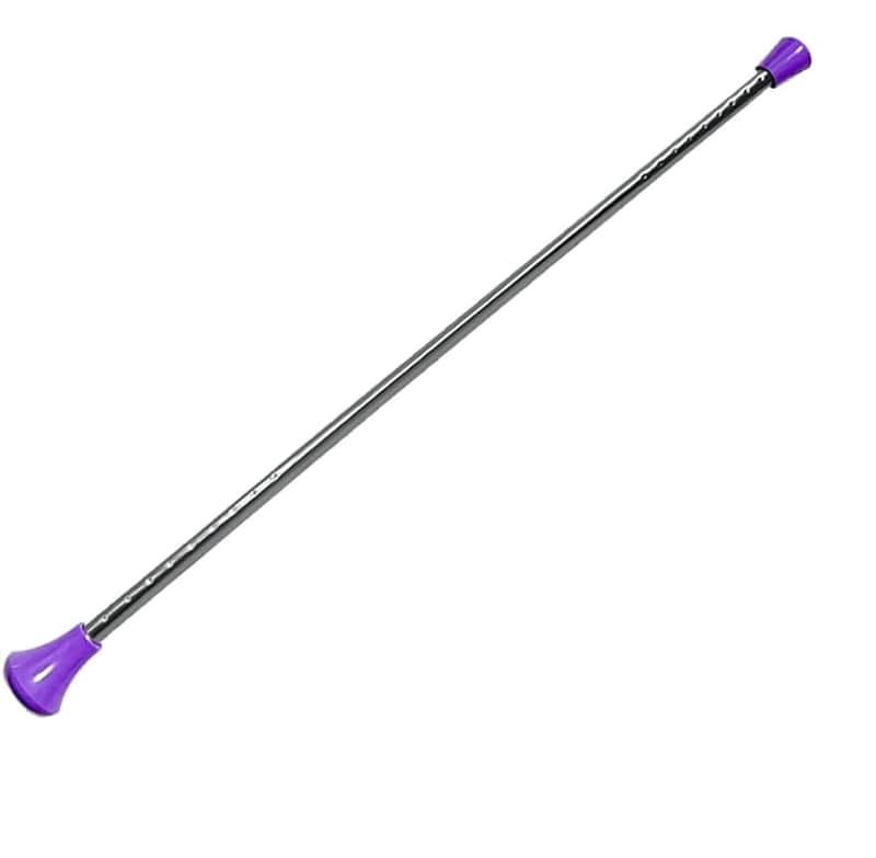 26-inch Twirling Baton Spinning Dance Baton Metal Rhythmic Gymnastics Conducting Batons for Child in Majorette-Complete with 1 Dance Ribbon Rainbow Streamer image 1