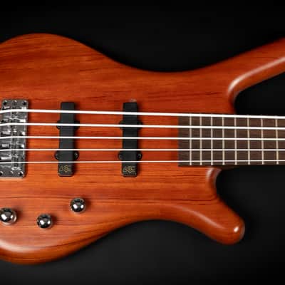 2017 Warwick Teambuilt Pro Series Corvette Bubinga 5A - Natural Transparent | German 5-String Electric Bass Ovangkol Neck Active / Passive Electronics image 4