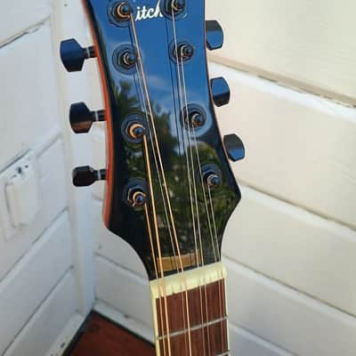 Octave Mandolin/8-String Tenor Converted Mitchell Travel Guitar, Solid Top image 5