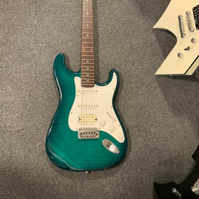 Austin Strat style Blue-Green image 1
