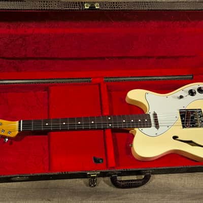 MyDream Partcaster Custom Built - Buttercream Thinline Tortoise Charlie Christian image 2
