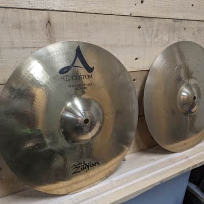 Zildjian 14" A Custom Hi-Hat Cymbals (Pair) 1991 - Present - Brilliant image 2