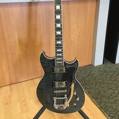 Reverend Sensei HB FM Limited Edition 2016 Trans Black w/Case image 4