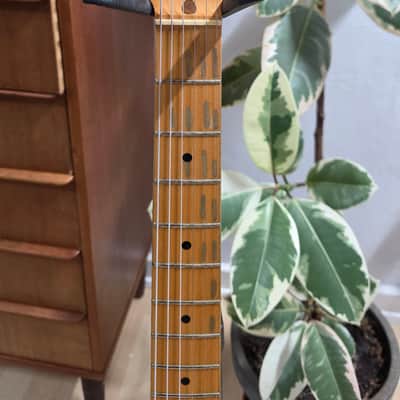 Fender 1956 Stratocaster Relic CUSTOM SHOP LIMITED EDITION FSR Sonic Blue over Sunburst! 2005 Time Capsule Case Queen American Vintage 50s 1950's Reissue USA Strat Guitar image 20