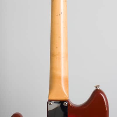 Fender  Duo-Sonic Solid Body Electric Guitar (1963), ser. #83001, original brown hard shell case. image 9