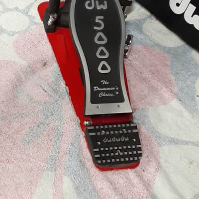 DW DWCP5000AD4 5000 Series Accelerator Single Bass Drum Pedal 2010s - Black/Red image 2