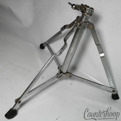Slingerland Buddy Rich Cymbal Stand Tripod Base Vintage 60s Chrome Black/Gold US image 1