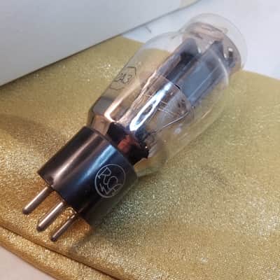 RCA 2% Tight Matched Pair (2) 2A3 AT1000 TESTED Vacuum Tubes black S plate hifi Power Triode 1936-1954 image 2