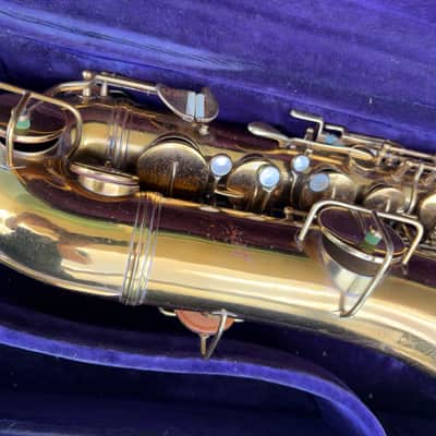 vintage York tenor saxophone image 6