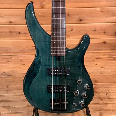 Yamaha TRBX604FM 4-String Electric Bass Guitar - Indigo Blue image 1