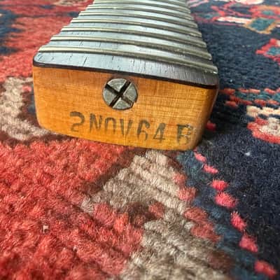 Fender Stratocaster 1964 precbs neck original clean Brazilian board image 4