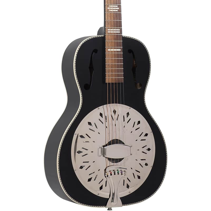 Recording King Dirty 30s Resonator Acoustic Guitar, Satin Black image 1