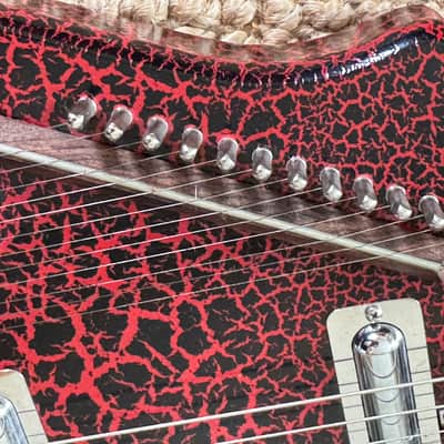 Jerry Jones Electric Sitar 1990s - Red Crackle image 8