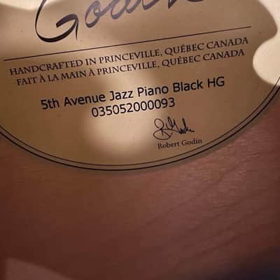 Godin 5th Avenue Jazz 2010s - Piano Black image 5
