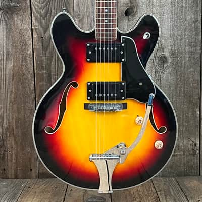 Univox Coily 1968 - Cherry Sunburst U1825 One Owner Clean 335 copyB image 1