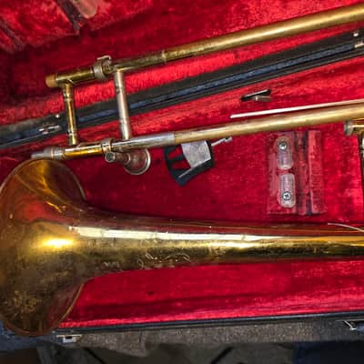 KING 605 Tenor Trombone, USA, w/ case&MP, Very Good Condition image 7