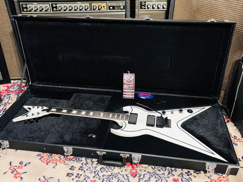 2008 Dean SplitTail Floyd Zakk Wylde w/ OHSC - Limited Edition - Classic White w/ Pinstripe image 1