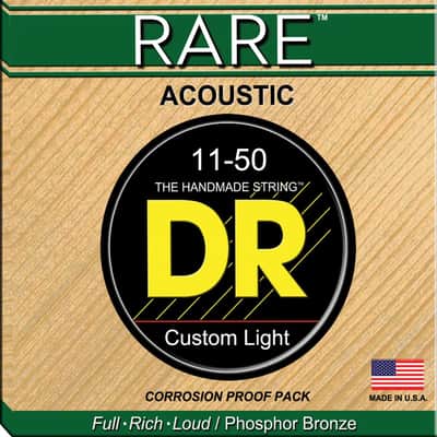 DR Rare RPML-11 Phosphor Bronze Acoustic Guitar Strings 11-50 image 1