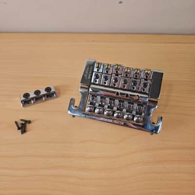 Kahler USA Flat Mount Tremolo 2200 Bridge Chrome with Locking Nut image 1
