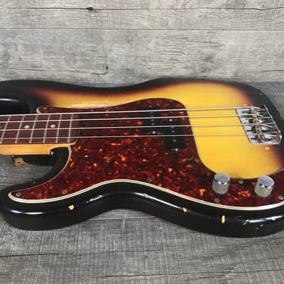 Fender Precision Bass 1966 Sunburst Lefty image 4