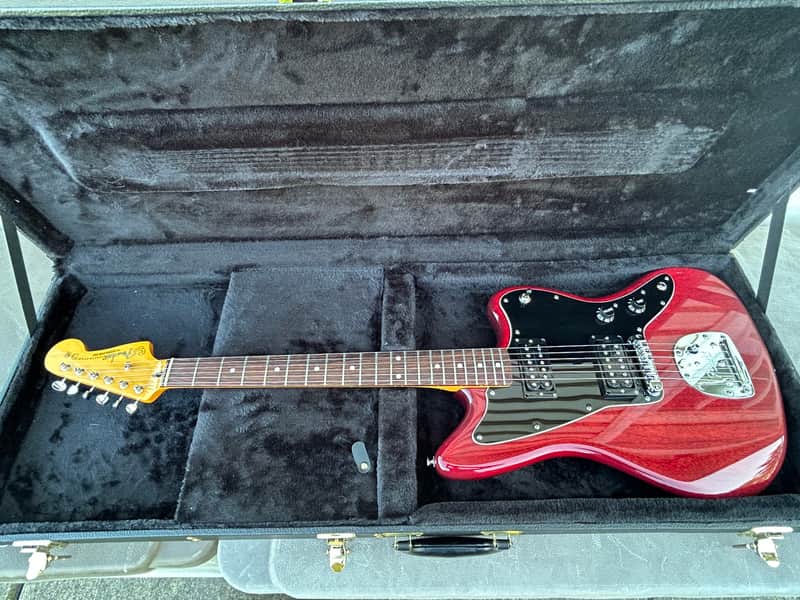 Fender Modern Player Jazzmaster HH 2014 - Crimson Red Transparent image 1