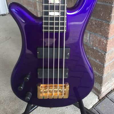Wizard USA Neck Through Left-y 5 String 90's Purple Bass Not A Spector Make an Offer image 5