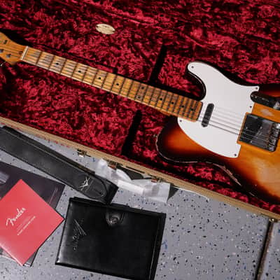 Fender Custom Shop 1958 telecaster LTD Heavy Relic Chocolate 3 Tonesunburst image 2