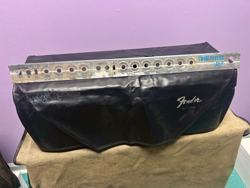 Fender Twin Reverb Face Plate 1970’s - Silver Face image 1