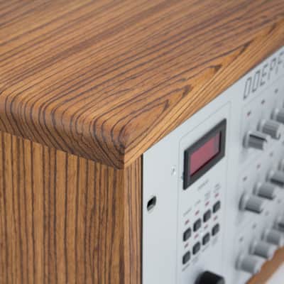 19" studio rack case | solid zebrano | 4u 30cm depth | hardwood | hand made in Amsterdam image 2