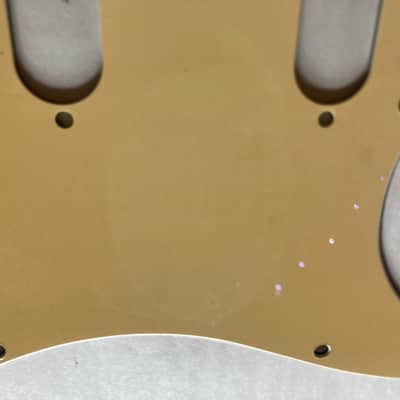 Fender Standard Stratocaster Pickguard 2000s - Aged Faded White image 3