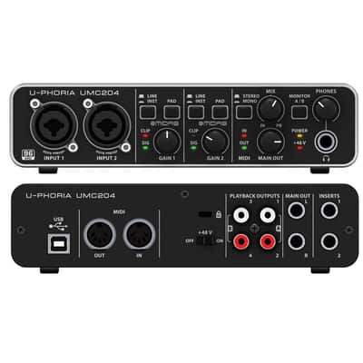Behringer U-Phoria UMC204HD 2x4 USB Audio Interface image 2