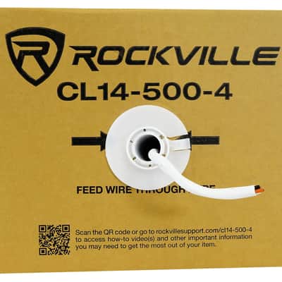 Rockville CL14-500-4 CL2 Rated 14 AWG 500' 4 Conductor Speaker Wire In Ceiling image 1