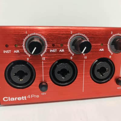 Focusrite Clarett 4Pre Thunderbolt Audio Interface 2010s - Red image 2