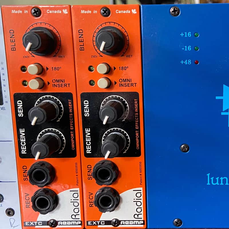 Radial EXTC 500 Series Reamp / Guitar Effects Interface Module 2010s - Orange image 1