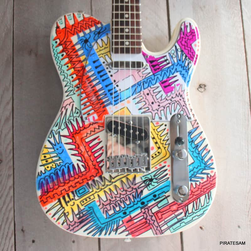 Fender Standard Telecaster Custom Art Guitar " Spiked Again "