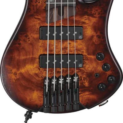 Ibanez EHB Ergonomic Headless Bass 5 String w/Bag - Dragon Eye Burst Low Gloss (EHB1505SDEL) image 11