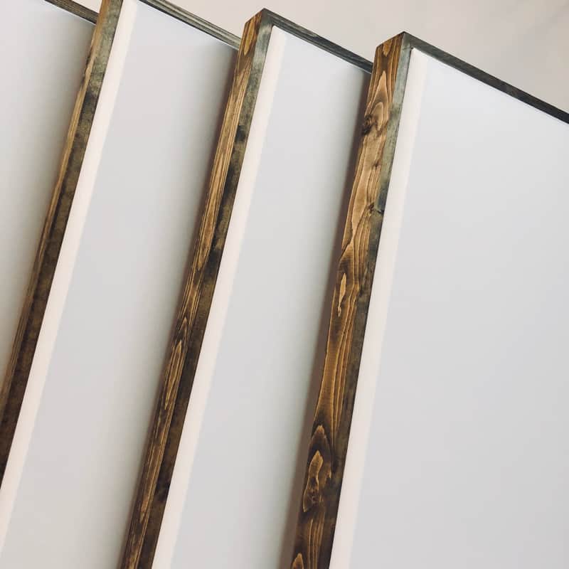Custom Framed Acoustic Panels (SET OF 4) 4ft x 2ft x 3.5in image 1
