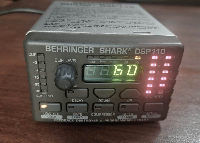 Behringer Shark DSP110 Feedback Destroyer and Programmable Delay