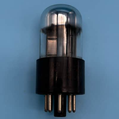 1950s Sylvania 6SN7GTB Vintage Chrome Top Black Plate Philco Preamp Tube! T304 image 3