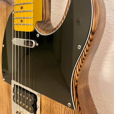 Partscaster Telecaster Roasted Ash Body HS Pickup One Piece Maple Neck 2026 - Roasted Clear image 8