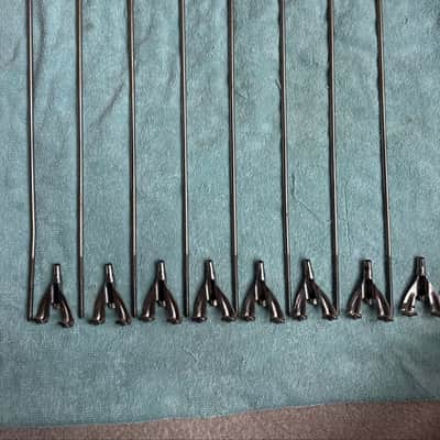 Ludwig 8 Bass Drum Bow Tie Tension Rods and Claws - Transition Badge era 50s 60s - Nickel image 6