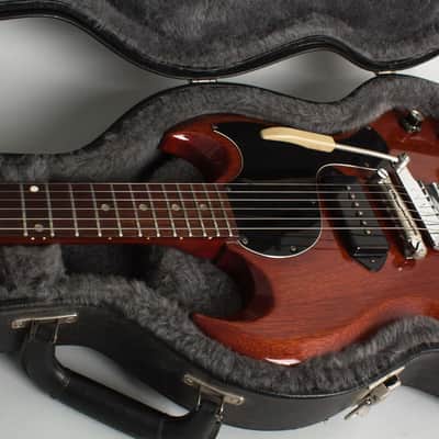Gibson  SG Junior Solid Body Electric Guitar (1965), ser. #519368, black hard shell case. image 14