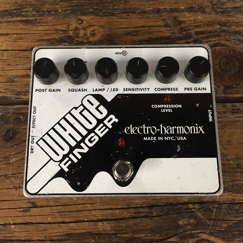 Electro-Harmonix White Finger Analog Optical Compressor Pedal