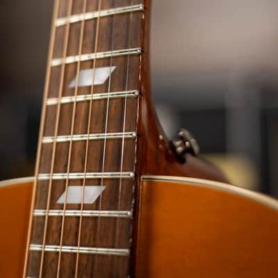 Epiphone Masterbilt Texan FT79 Acoustic Guitar with Fishman Pick-up - Natural with Hardshell Case - Used image 10