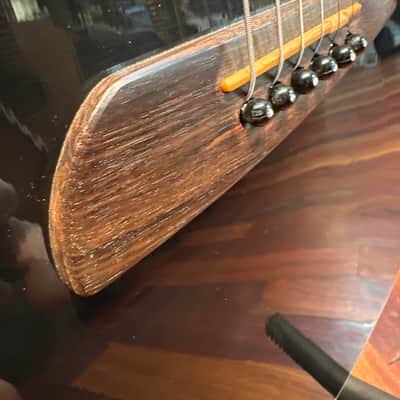 Washburn USA NV100 Custom Shop Acoustic Electric Thin Body - Black image 7