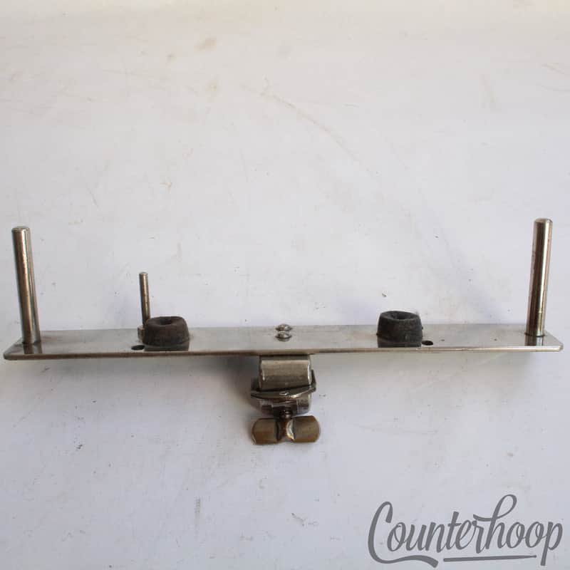 Ludwig Double-Cowbell+Wood Block Mount Bass Drum Clamp-On Hoop Walberg& Auge W+A image 1