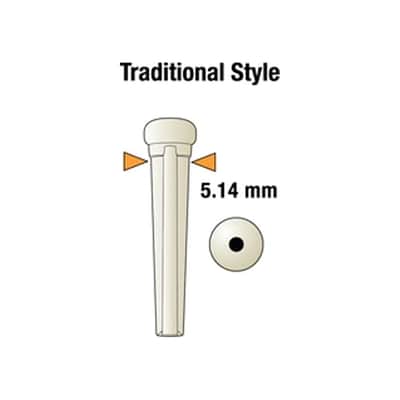 Graph Tech TUSQ Bridge Pins White With No Dot image 4