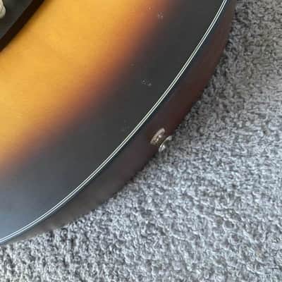 Luna 4 String Acoustic Electric Bass, Spruce Top Body, Mahogany Neck, Rosewood Fingerboard image 8